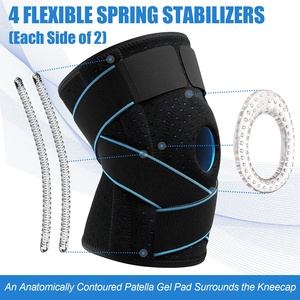 Bantalan lutut Neoprene olahraga, kawat gigi Kompresi & bungkus elastis untuk nyeri sendi Arthritis lengan lari - Product Image 4