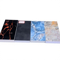 Panneaux muraux de salle de bain en PVC, épaisseur 15 mm, motif marbre sans peinture, panneau haute densité résistant aux UV, découpe sur mesure, directement de l'usine