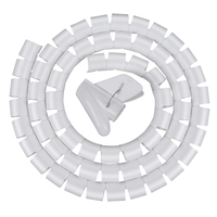 Gaine spirale flexible en PE pour câbles, protection décorative anti-rongeurs et anti-morsures pour fils