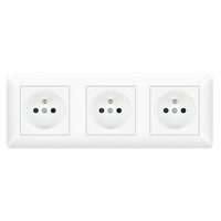 Prise murale tactile PC 220V Europe de haute qualité, nouveau design 16A pour maisons et hôtels, version bipolaire également disponible