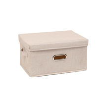 Boîte de rangement pliable moderne de taille moyenne pour documents de bureau, organisation de bureau, organisateur de cosmétiques et de maquillage, 35L