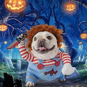 थोक कुत्ते बिल्ली हेलोवीन पोशाक पालतू cosplay कपड़े अजीब कुत्ते कपड़े - Product Image 3