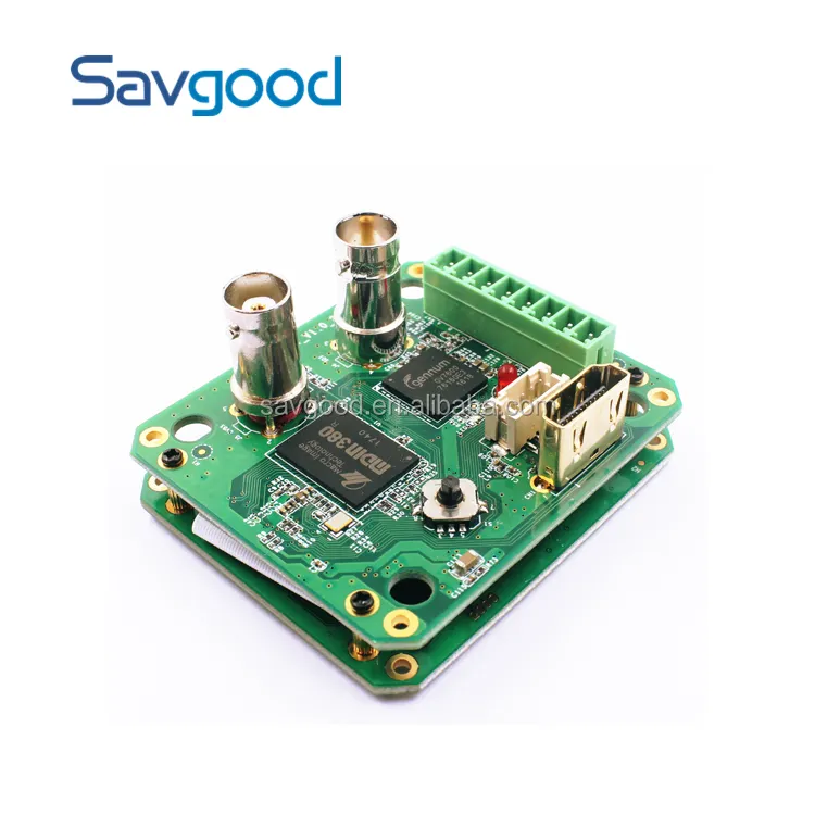 Savgood Papan Kontrol Kode 3-In-1, Ubah LVDS Ke SDI H D M I CVBS SG-TB01-3SDI untuk Kamera Perbesaran Digital Jaringan