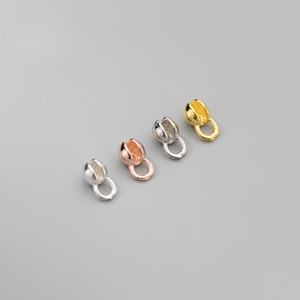 S925 स्टर्लिंग चांदी लपेटा हुआ कॉर्ड बंद अंत बकल कुरकुंगा बीड कवर क्लैंप कनेक्टर के लिए क्लैंप कनेक्टर - Product Image 1