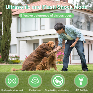 Répulsif Canin Portable Avancé - Appareil Ultrasonique Étanche et Rechargeable <span class=keywords><strong>pour</strong></span> Arrêter <span class=keywords><strong>les</strong></span> Aboiements et <span class=keywords><strong>les</strong></span> Chases Indésirables - Product Image 2