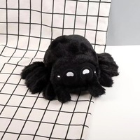 En stock : Peluche araignée Lucas mignonne et moelleuse, jouet en peluche tarantule, décoration d'Halloween, cadeau de fête, vente en gros, logo personnalisé
