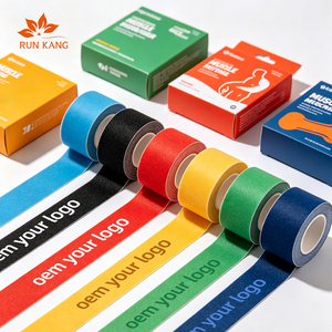 Cinta <span class=keywords><strong>de</strong></span> Kinesiología Pre-cortada, Impermeable, Impresa Personalizada <span class=keywords><strong>para</strong></span> Atletas, 2.5x500cm, Certificación CE/ISO, OEM - Product Image 4