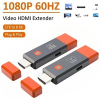 Émetteur sans fil Récepteur TV Projecteur WiFi 5 GHz 1080P 60Hz Dongle d'affichage Distance 50CM PVC iOS Android Ordinateur portable