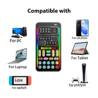 Nouveauté 2025 Kits de carte son I9 avec changement de voix et microphone, multifonctionnels, portables, pour enregistrement et diffusion en direct, mini OTG