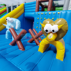 Parque inflable gigante de calidad comercial para exteriores, parque temático tropical de la selva, parque de atracciones de safari. - Product Image 6