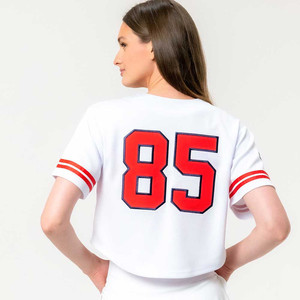 Camisetas de Béisbol para Mujer, Transpirables, de Secado Rápido, Tallas Grandes, Personalizadas con Bordado, 100% Poliéster, Color Negro - Product Image 5