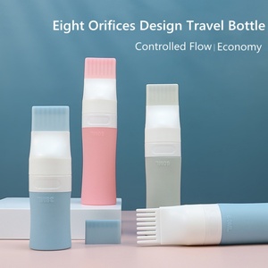 Custom Design Squeeze Silicon Tube,Portable Silicone Travel Size Bottles,silicon <b>shampoo</b> bottles with brusher - Product Image 4