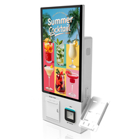 Terminal de Pago con Pantalla Táctil de 21.5 Pulgadas para Pedidos de Autoservicio, Kiosco con Software para Restaurantes y Tiendas de Alimentos