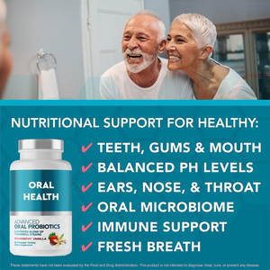 Advanced Oral <strong>Probiotics</strong> for Mouth Bad Breath Teeth Gums <strong>Probiotics</strong> Supplement Chewable <strong>Tablets</strong> Natural Mint - Product Image 3