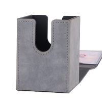 Boîtes de rangement modernes en cuir PU/PVC personnalisables pour jeux de cartes/de société, pour le bureau et la maison