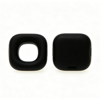 Embouts d'écouteurs en silicone personnalisés, joints en silicone pour casques, coussinets anti-bruit en silicone, anneaux d'oreille carrés en silicone