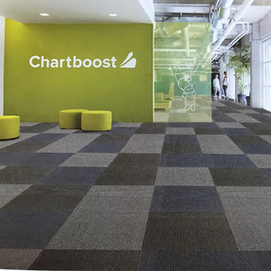 Tapis en boucle 3D de style moderne personnalisé, résistant au feu, en bitume, pour le bureau, le salon, plans d'étage pour la maison - Product Image 2