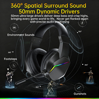 Casque de jeu ASPOR A257 Pro avec micro cristallin et audio haute résolution pour les jeux compétitifs