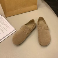 Sabots à porter de deux façons, mules sans talon à boucle métallique réglable, antidérapantes, plates, décontractées, pour la marche, pour femmes