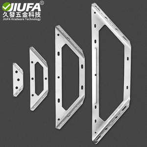 Support d'angle en acier inoxydable épaissi Jiufa pour renforcement de meubles de lit - Product Image 2