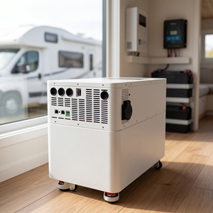 Station d'alimentation de secours empilable fiable 6000W-6KWH au lithium-ion, générateur solaire à sortie onde sinusoïdale pure, stockage d'énergie résidentiel - Product Image 4