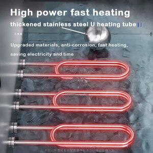 業務用4段蒸し器 ステンレス製 野菜スープ蒸しパン電気蒸しキャビネット 30人用 - Product Image 5