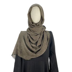 Wholesale Ethnic Fashion Viscose <strong>Sarees</strong> Khimar Hijabs Muslim Women Sudanes Woman Toub Stripes Headscarf Whiskers Shawl Hand Dye - Product Image 6