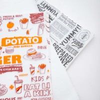 Vente en gros d'emballages de sandwichs à hamburger de qualité alimentaire personnalisés avec logo enduit imprimé Emballages de pain pour restaurants traiteur