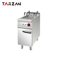 Cuisinière à pâtes électrique commerciale à vente chaude avec armoire de rangement |   Station de cuisson rapide pour nouilles et pâtes