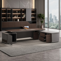Escritorio de Oficina Modular Moderno de Alta Gama en MDF con Color Personalizable y Almacenamiento con Cajones para Archivos, para el Hogar o la Oficina