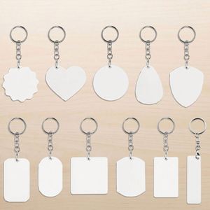 Llaveros Personalizados para Empresas, Impresión a Doble Cara, MDF, Rectangulares, Redondos, en Forma de Corazón, Cuadrados, Sublimables - Product Image 3