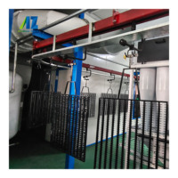 Ligne de revêtement en poudre automatique à haut taux de récupération, système de revêtement électrostatique pour profilés en aluminium