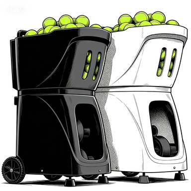 Hot Sale Professional Tennis Padel Ball Machine Outdoor APP Control 115 Balls Serve Direction Training Tennis Practice Partner