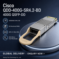 Módulo Transceptor Óptico Bidireccional de Alta Densidad para Centro de Datos Ciscos QDD 400G SR4.2 BD 400G QSFP DD MPO12 100m MMF Multimodo