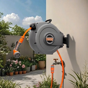 Enrouleur <span class=keywords><strong>de</strong></span> tuyau d'arrosage mural TONYDX à enroulement automatique 1/2 pouce 10-30m 8 bars <span class=keywords><strong>avec</strong></span> buse <span class=keywords><strong>de</strong></span> pulvérisation pour l'irrigation et le lavage <span class=keywords><strong>de</strong></span> voiture OEM - Product Image 5