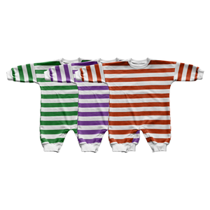 Mameluco <span class=keywords><strong>de</strong></span> Bebé 100% Algodón, Mono <span class=keywords><strong>de</strong></span> Manga Larga a Rayas, Traje <span class=keywords><strong>de</strong></span> Una Pieza Suave y Transpirable, Body para Recién Nacido Unisex - Product Image 2