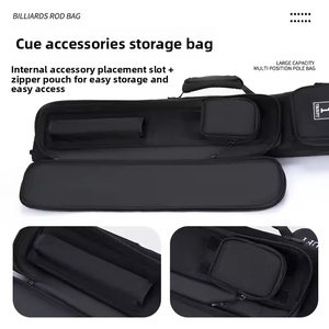 Borsa Premium per Stecche da <span class=keywords><strong>Biliardo</strong></span>, Alta Capacità, in Tessuto Oxford, Protegge Stecche con Giunto 1/2, Stili a 6/7/8 Fori - Product Image 2
