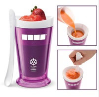 250ML Smoothie Slush Shake Maker Beker IJsvormpjes Vriespopsicle Lepel Maker Fruitsap Bevroren Zomer Waterfles