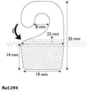 Crochets d'affichage J crochet accrocher onglet trou onglets suspendus auto-adhésifs étiquettes en plastique robustes pour magasin de détail - Product Image 2