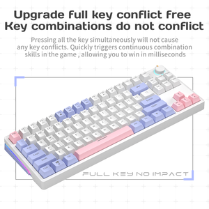 ZA87 80% Mini RGB Gaming Mechanical Keyboard Hot Swappable 87 Key Desktop <b>Tablet</b> With Yellow Axis Exchangeable for Gamers ZIFRIE - Product Image 3