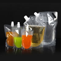 Pochette à bec verseur personnalisée pour aliments pour animaux de compagnie, lait liquide, gelée, jus de fruits, jus de mangue, emballage avec matériau PE résistant à l'humidité