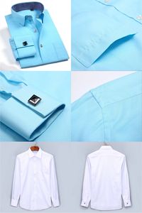 <span class=keywords><strong>Camicia</strong></span> da smoking a maniche lunghe da <span class=keywords><strong>uomo</strong></span> a maniche lunghe con polsino francese da <span class=keywords><strong>uomo</strong></span> all'ingrosso di alta qualità - Product Image 6