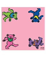 Tapis de Mahjong sur mesure Grateful Dead X Dancing Bears Sunshine to Starlig Tie Dye Dream et We Are Everywhere, imperméable et durable