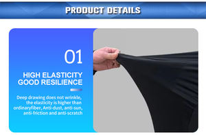 होंडा के लिए कस्टम लोगो और आकार सुपर नरम सांस लेने योग्य फोल्डेबल वापस लेने योग्य खिंचाव कपड़ा इनडोर मोटरसाइकिल बाइक डस्ट कवर - Product Image 4