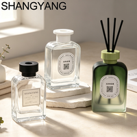 Diffuseur de parfum en verre longue durée 200 ml, personnalisé, de luxe, marron, vide, sans alcool, sans plomb, pour aromathérapie