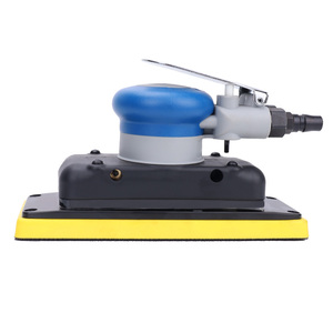 Mini ponceuse orbitale pneumatique avec aspiration intégrée et vitesse variable pour le travail du bois et le polissage des métaux - Product Image 1