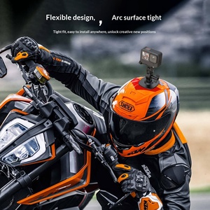 Support adhésif à rotule pour GoPro Insta360 X6/X5 DJI Osmo Action 4, support de téléphone, base adhésive pour casque de moto, caméra – Vente en gros - Product Image 4