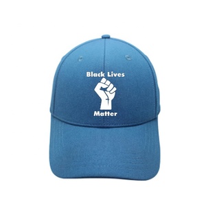 Logotipo personalizado impreso no puedo respirar de protesta Negro Vive materia al aire libre sombrero de béisbol - Product Image 6
