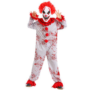 Costumes d'Halloween chauds pour enfants Costume de clown unisexe <span class=keywords><strong>Thriller</strong></span> Bloody Clown Combinaison pour enfants - Product Image 6
