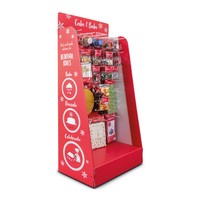 Support de présentation au sol en carton personnalisé imprimé en couleur pour les magasins de détail, les en-cas, les aliments, les boissons, les salons professionnels, la promotion, présentoir POS